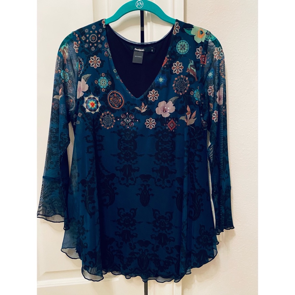 Desigual Teal Shirt